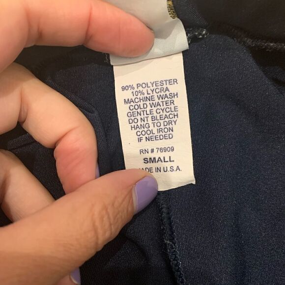 LEJ - tennis or pickleball skort  skirt w/ built in shorts navy, white - Small - Picture 5 of 5